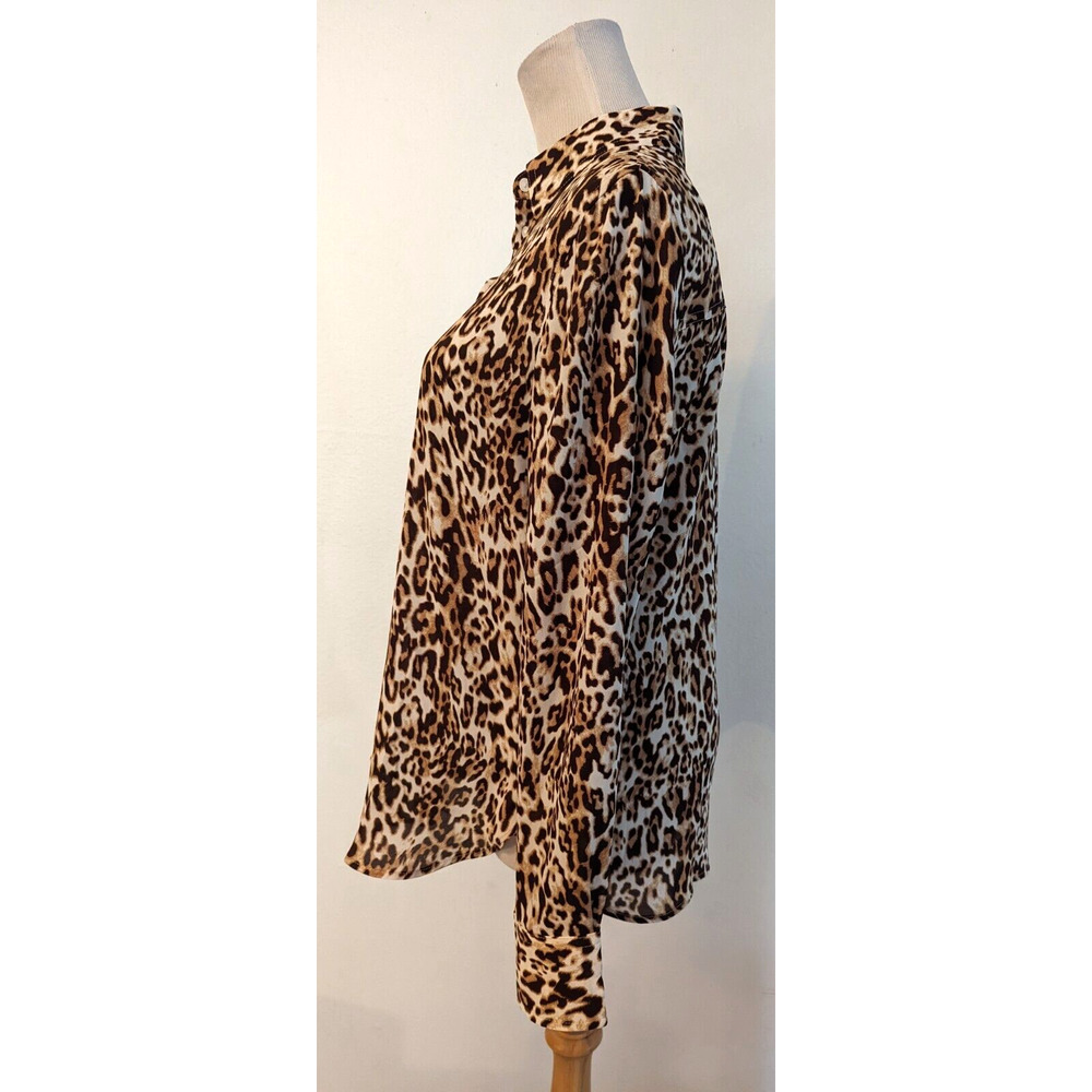 New Banana Republic sz S Dillion Classic Fit Animal Print Shirt buttons ls 3839 - Picture 2 of 4